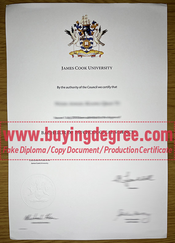 Order a James Cook University fake degree online