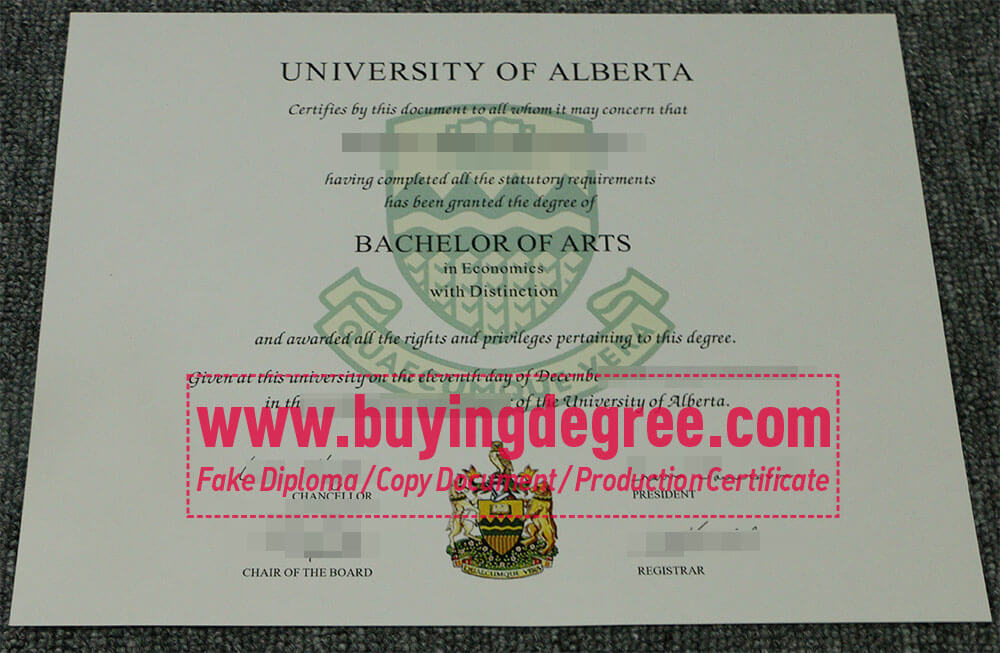 University of Alberta degree