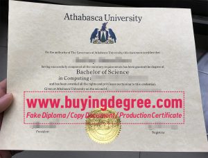 Athabasca University diploma and transcript