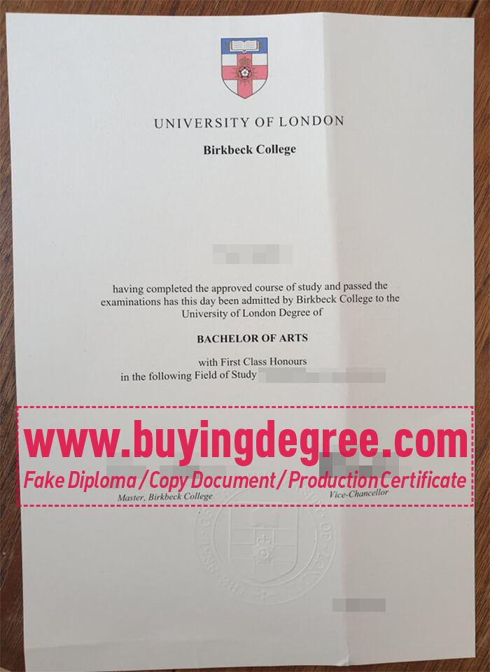 Birkbeck College diploma