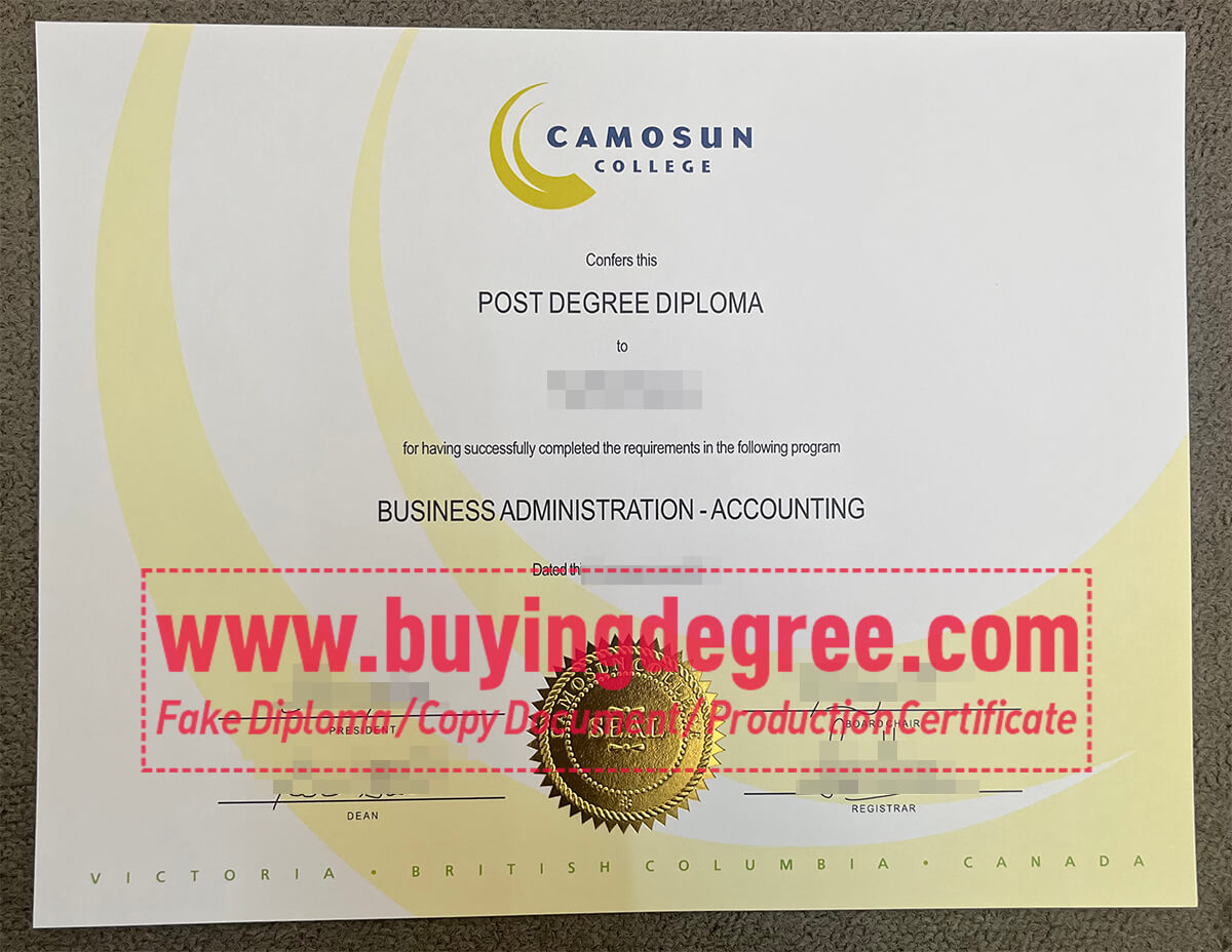 Camosun College diploma