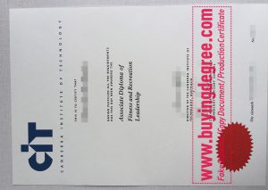 CIT diploma certificate