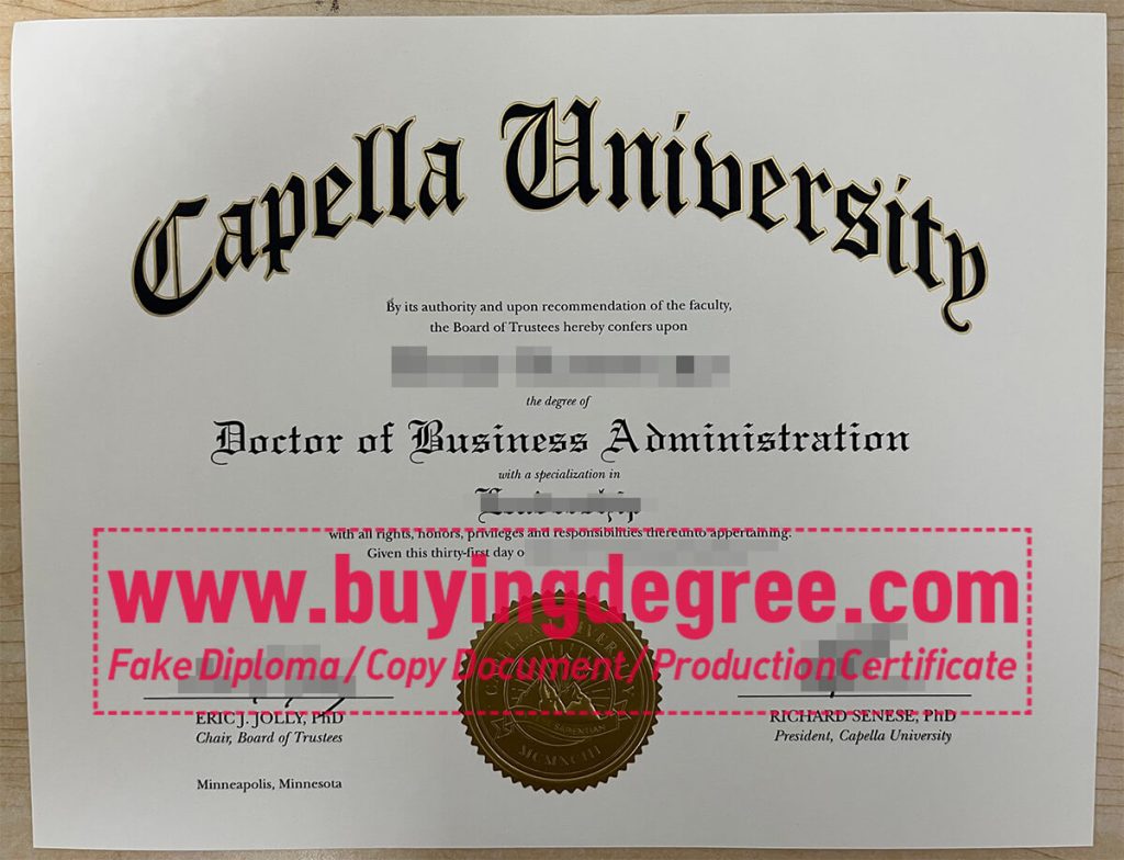 Capella University diploma