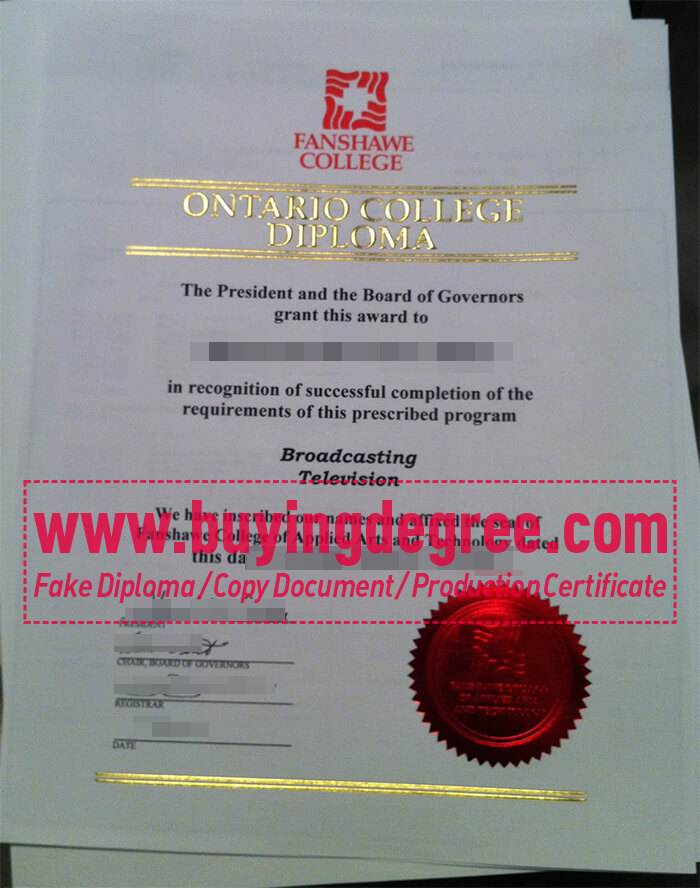 Fanshawe College diploma