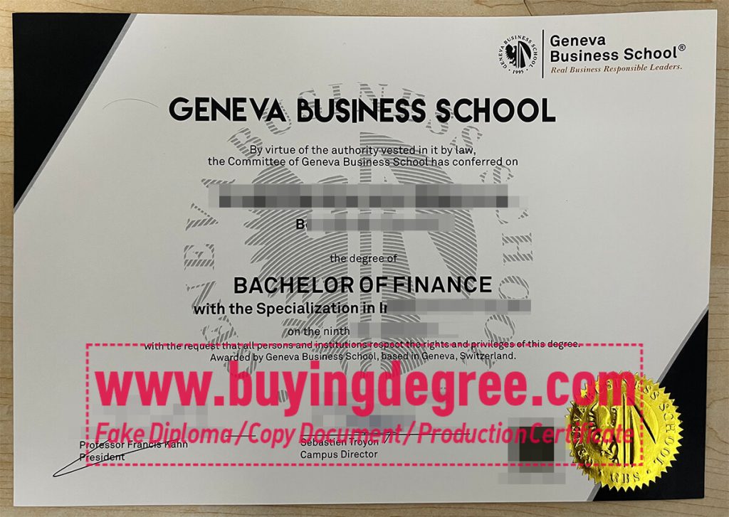 Geneva Business School degree