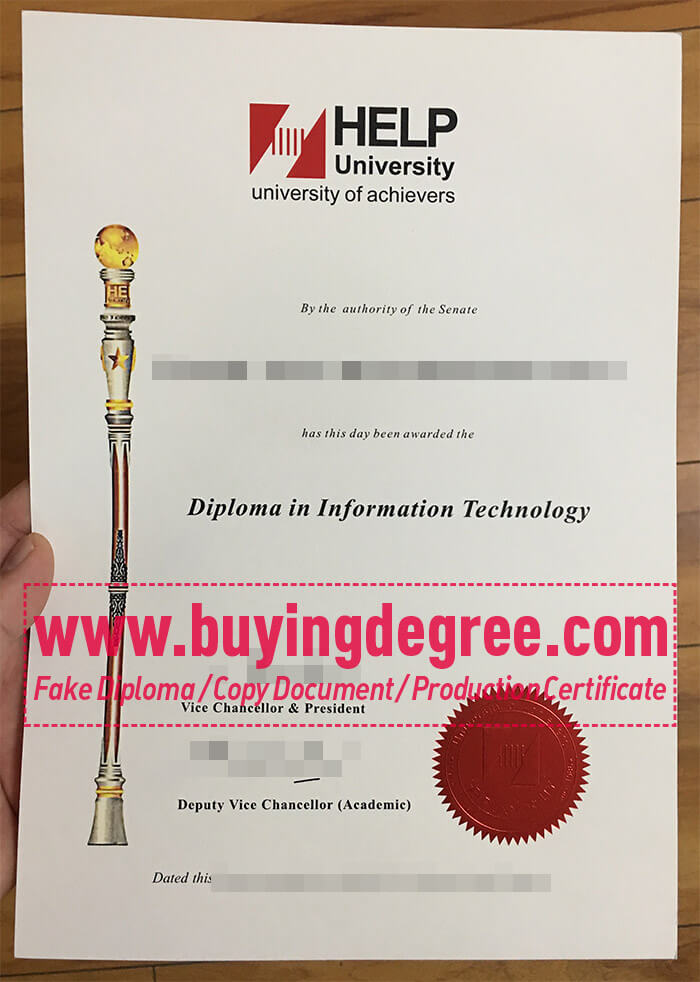 how to buy a fake HELP University diploma