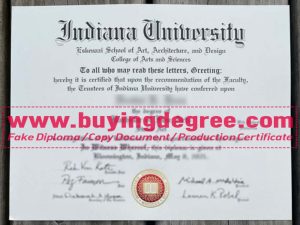 Indiana University fake degree copy