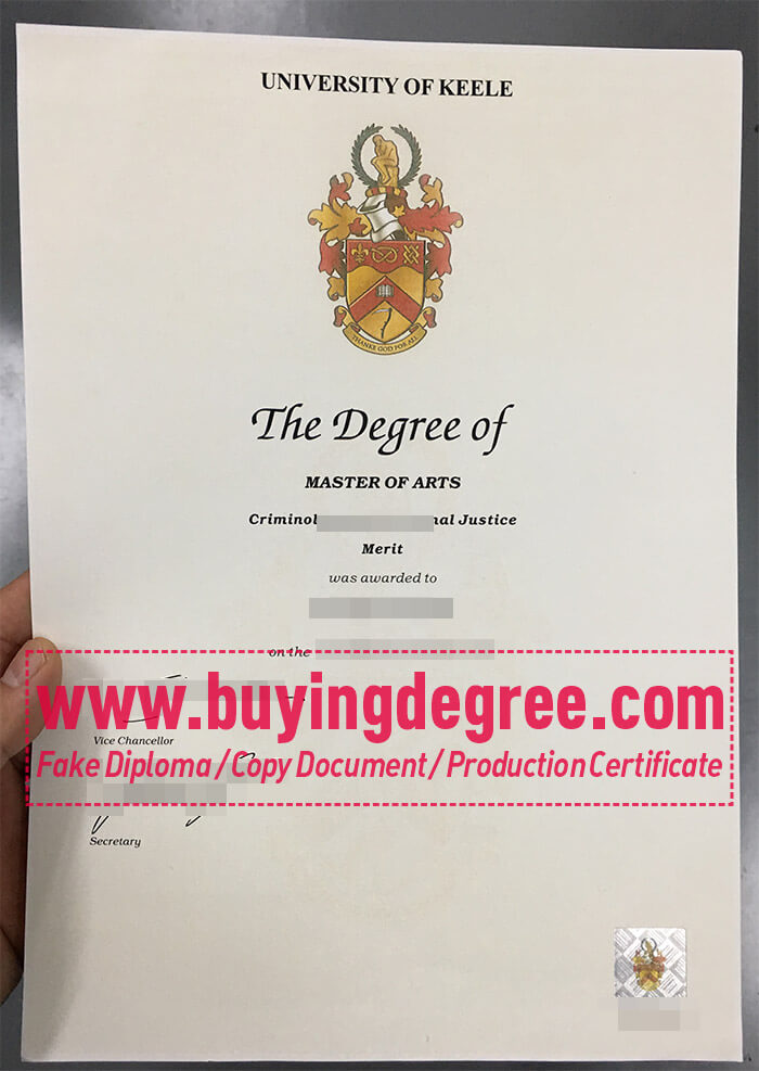 Keele University degree