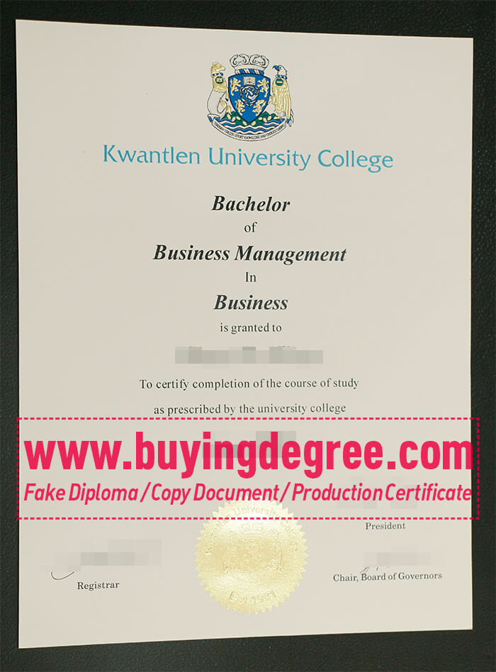 Kwantlen University College degree