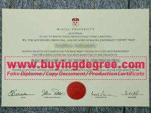 Buy A Fake McGill University degree