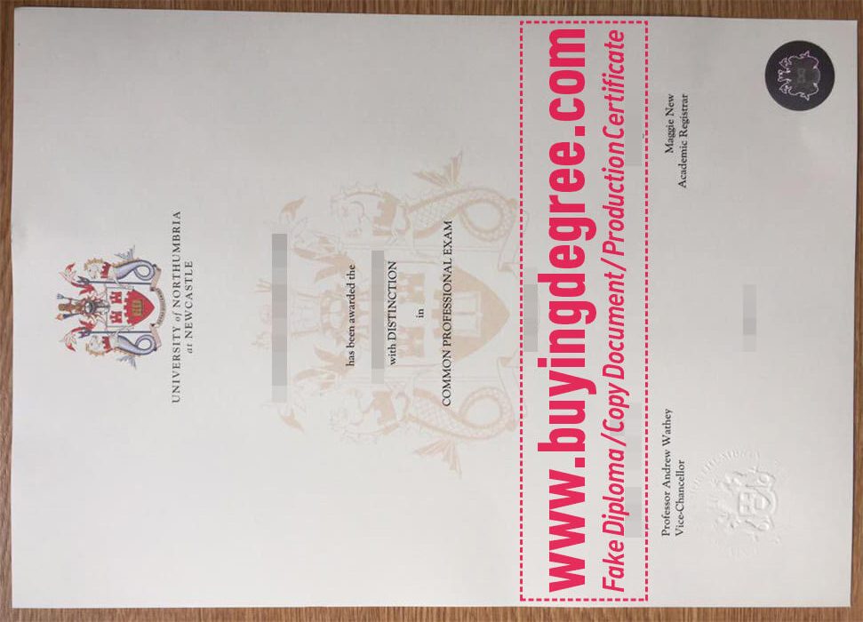 Northumbria University diploma