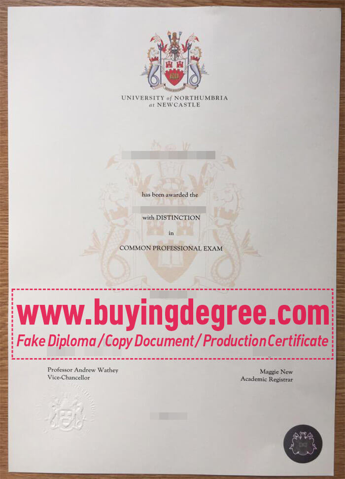 Northumbria University diploma