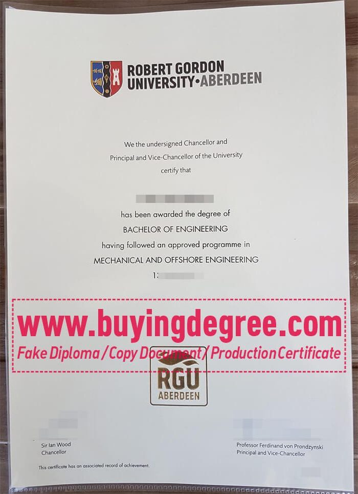 Robert Gordon University degree for a low price?