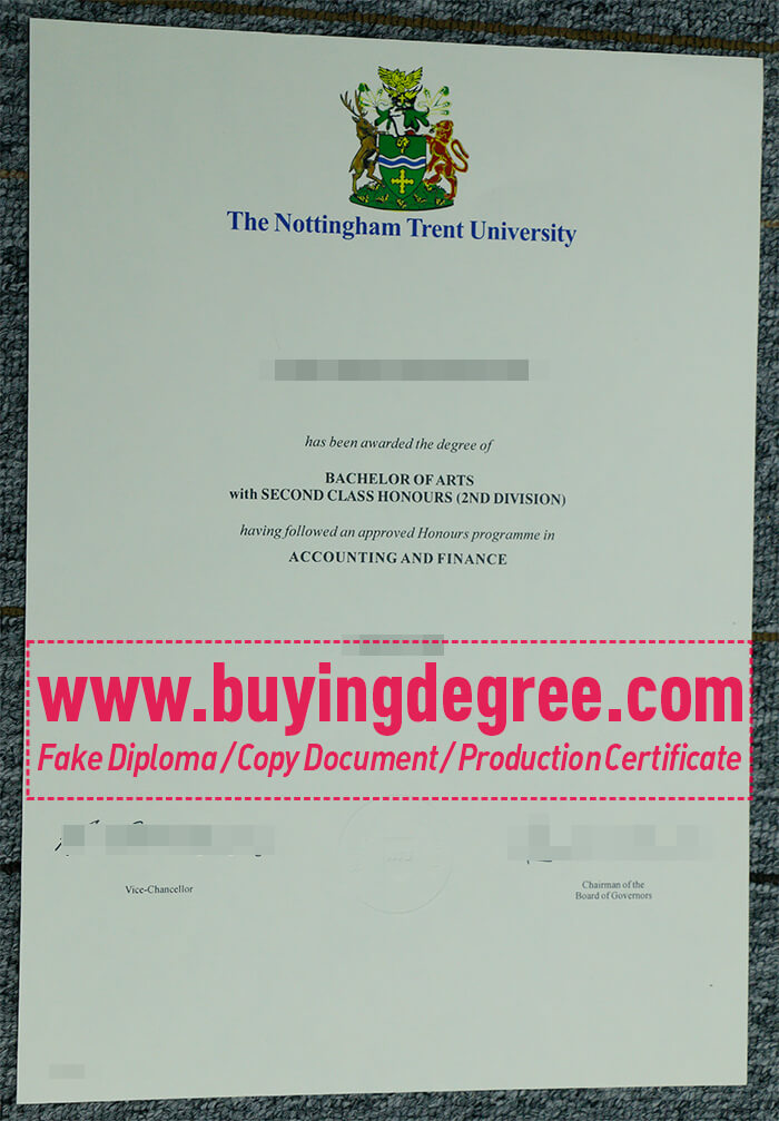Buy a fake Nottingham Trent University degree Nottingham Trent University degree