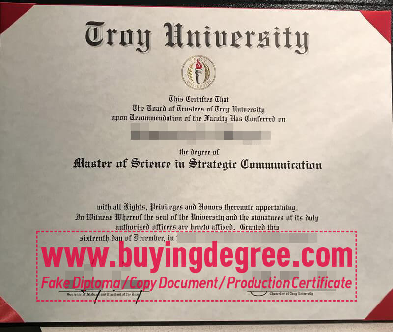 Troy University degree online?