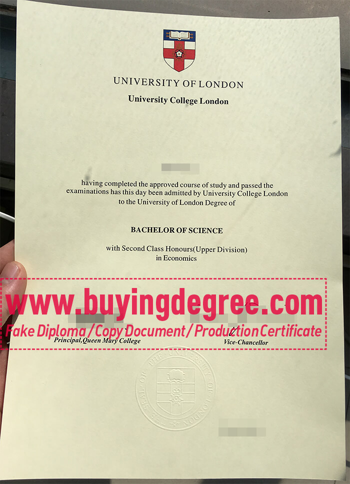 UCL diploma, University College London degree