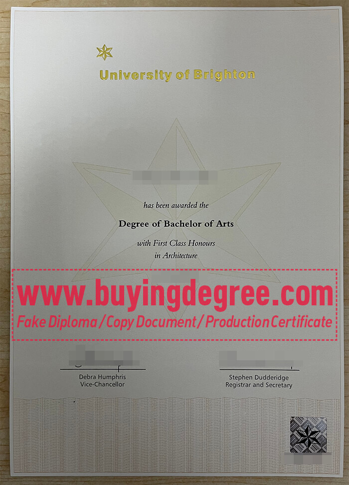 University of Brighton degree