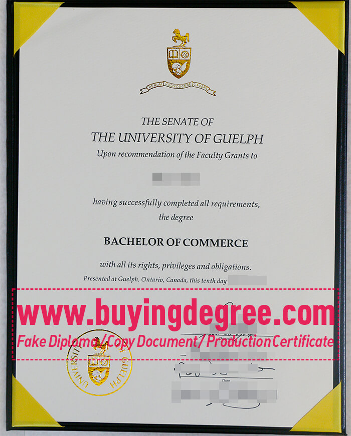 University of Guelph degree