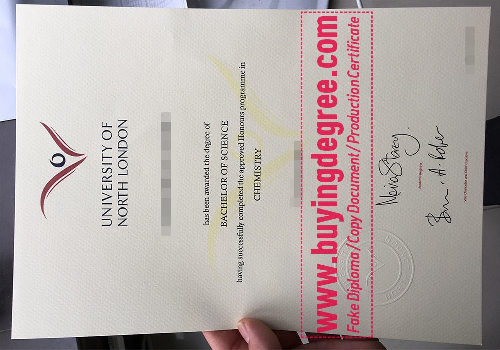 University of North London diploma