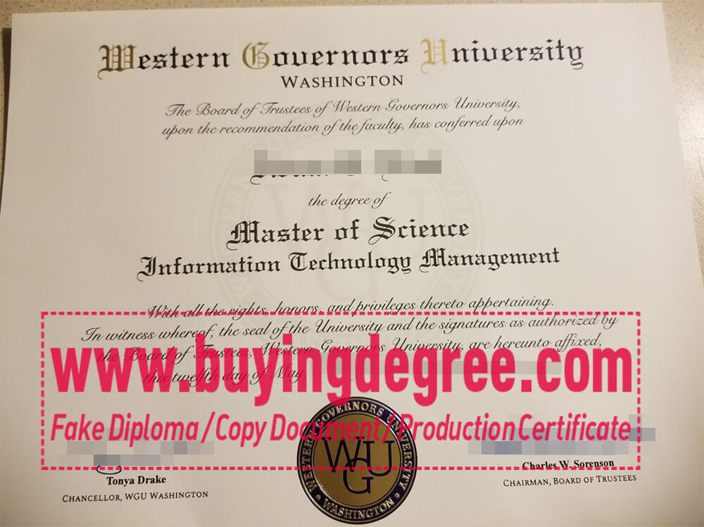 WGU degree