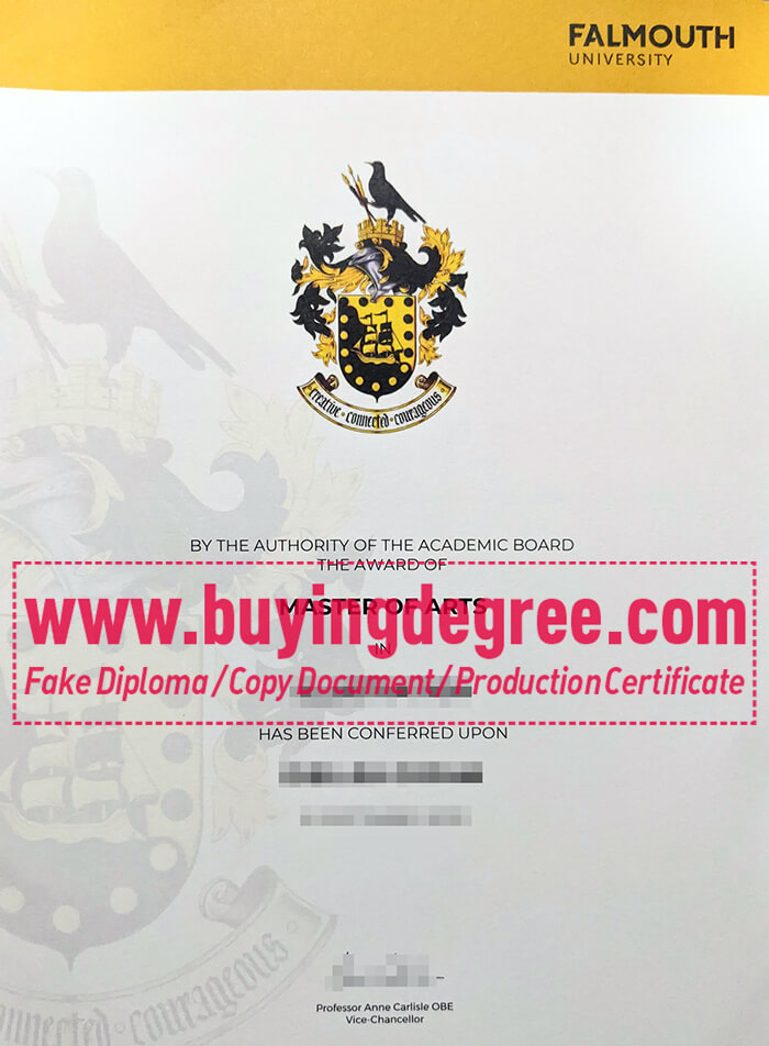 buying a Falmouth University degree Falmouth University degree