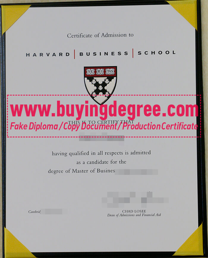 fake Harvard Business School degree