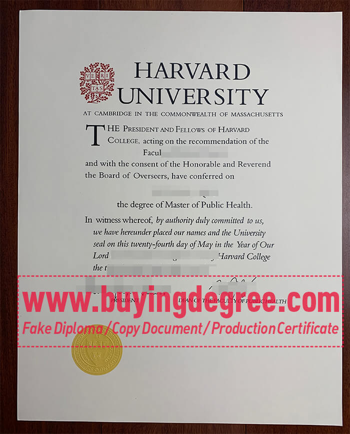 masters degree from Harvard University