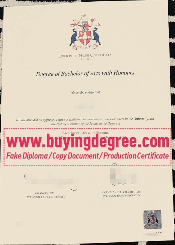 Liverpool Hope University degree