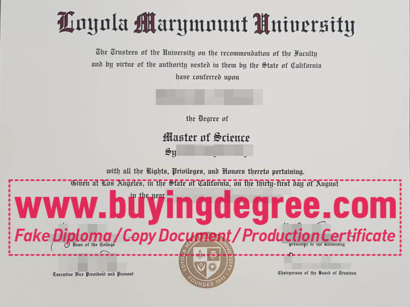 LMU Diploma and transcript