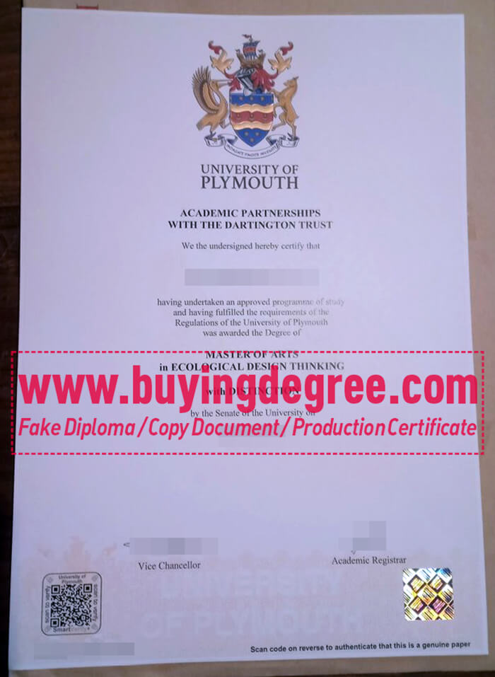 Plymouth University fake degree