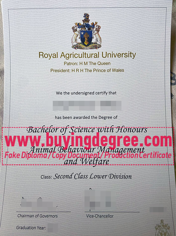  Royal Agricultural University degree? 
