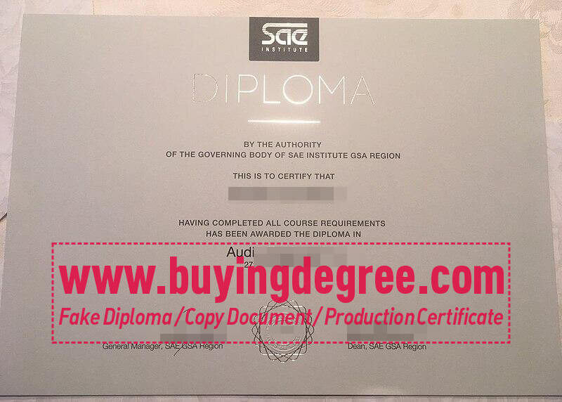 SAE Institute Diploma
