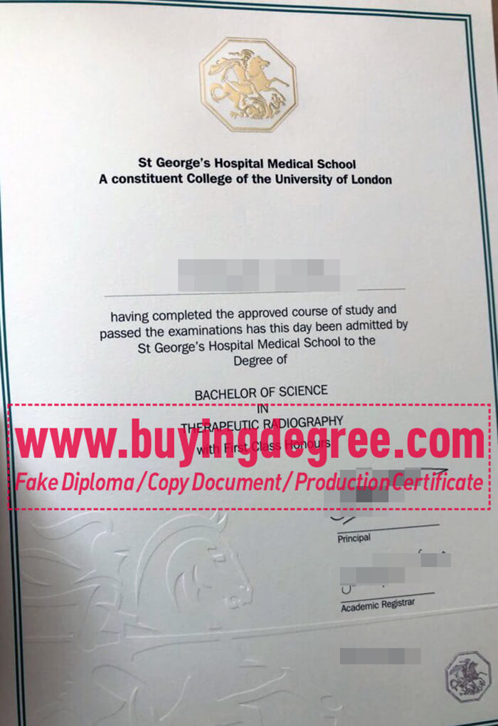 St George’s, University of London degree, SGUL diploma