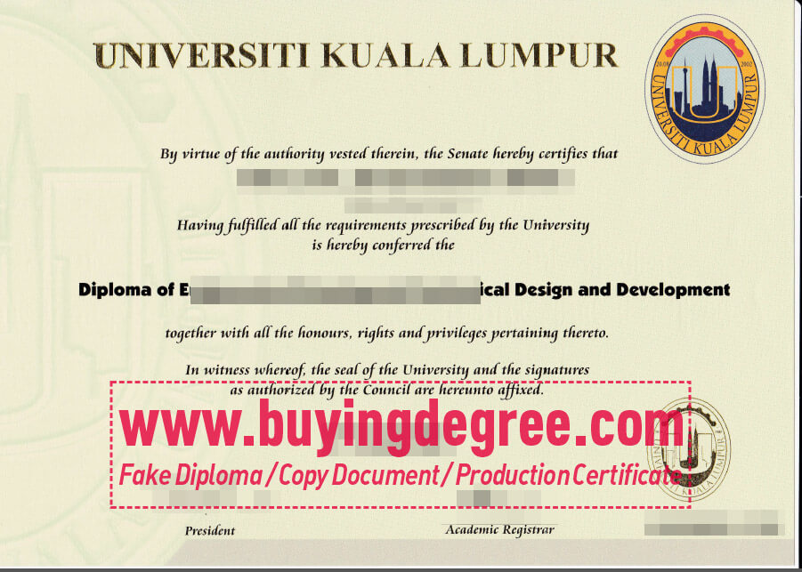 Universiti Kuala Lumpur Degree? 