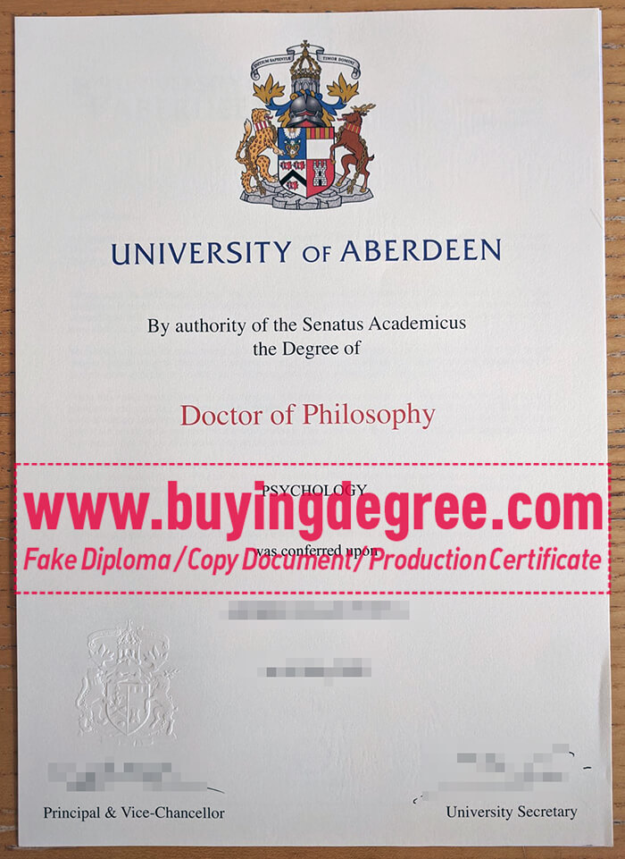 University of Aberdeen degree