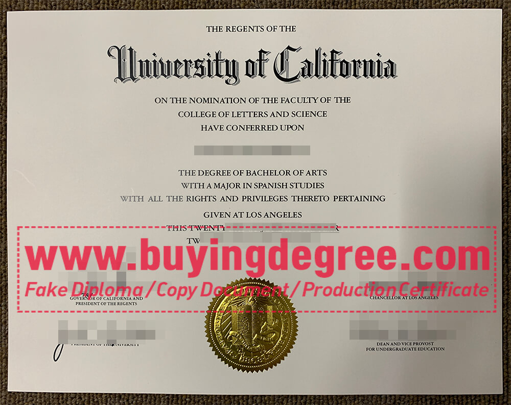 University of California, Los Angeles degree