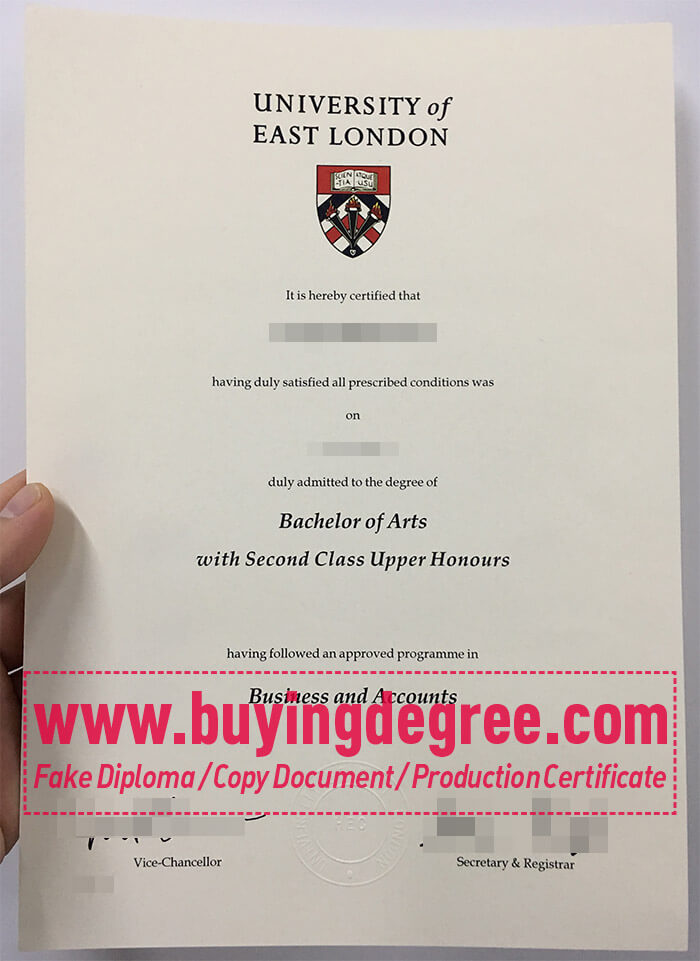 University of East London Degree