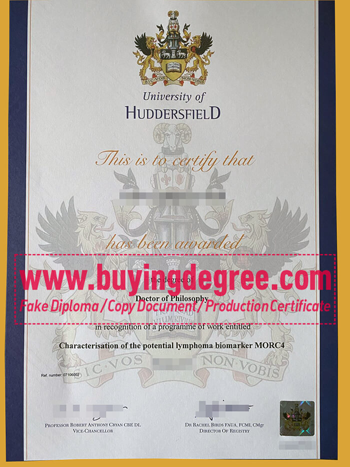 University of Huddersfield Degree