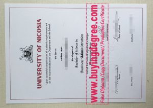 University of Nicosia diploma certificate