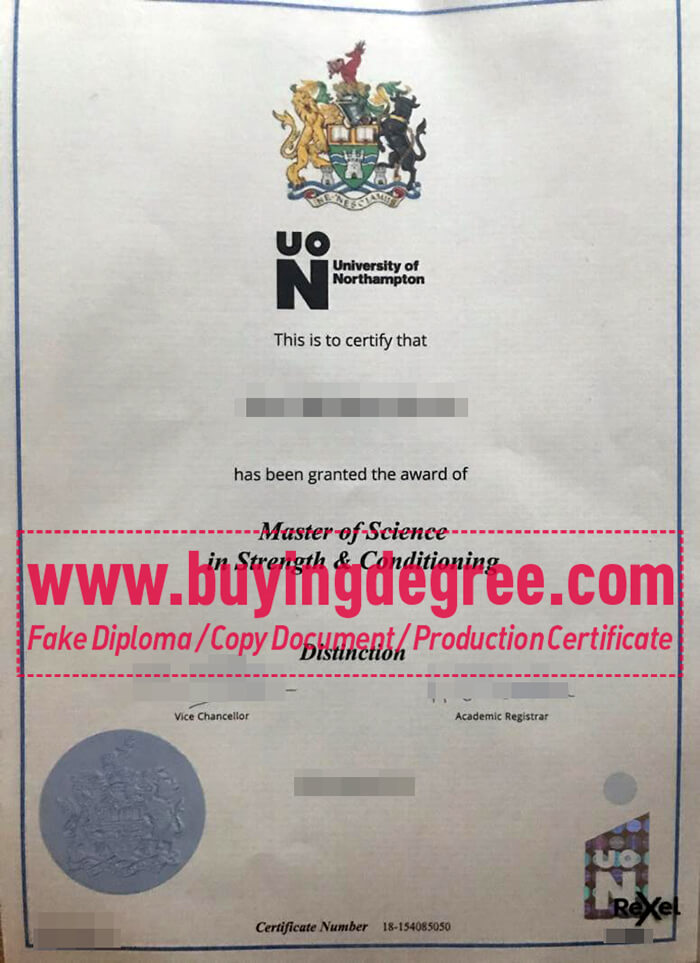 University of Northampton degree