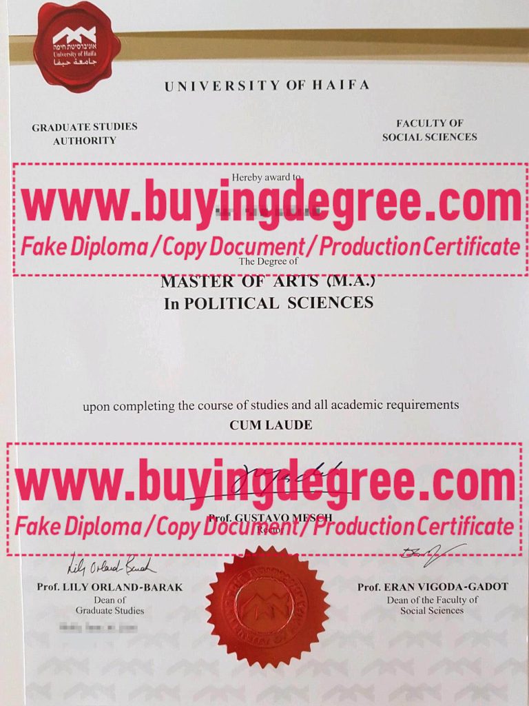 Get a fake University of Haifa Degree University of Haifa Degree