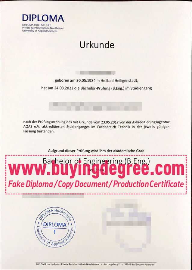 Buy a fake Diploma Hochschule degree