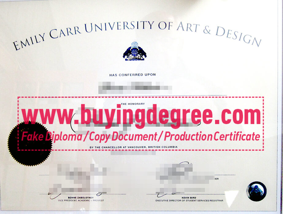 buy an ECU degree, fake Emily Carr University of Art and Design diploma ECU degree, Emily Carr University of Art and Design diploma
