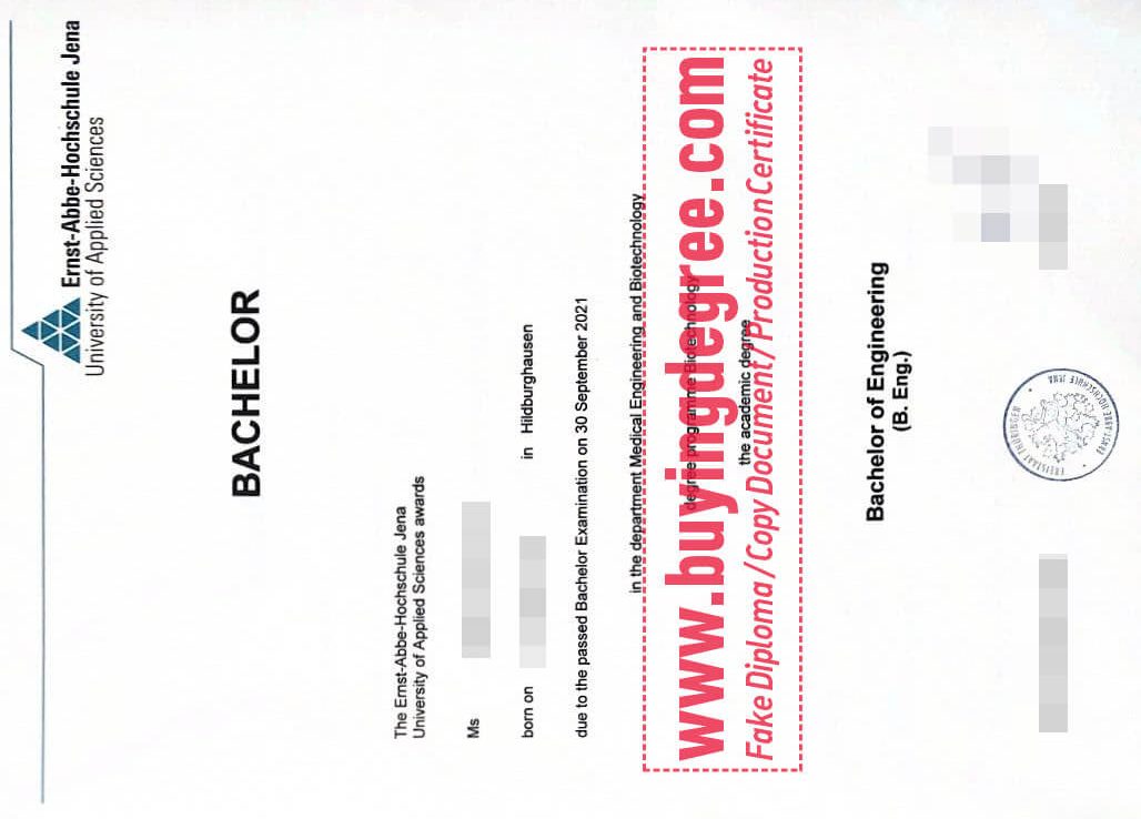 fake Ernst-Abbe-Hochschule Jena degree, fake EAH Jena diploma.