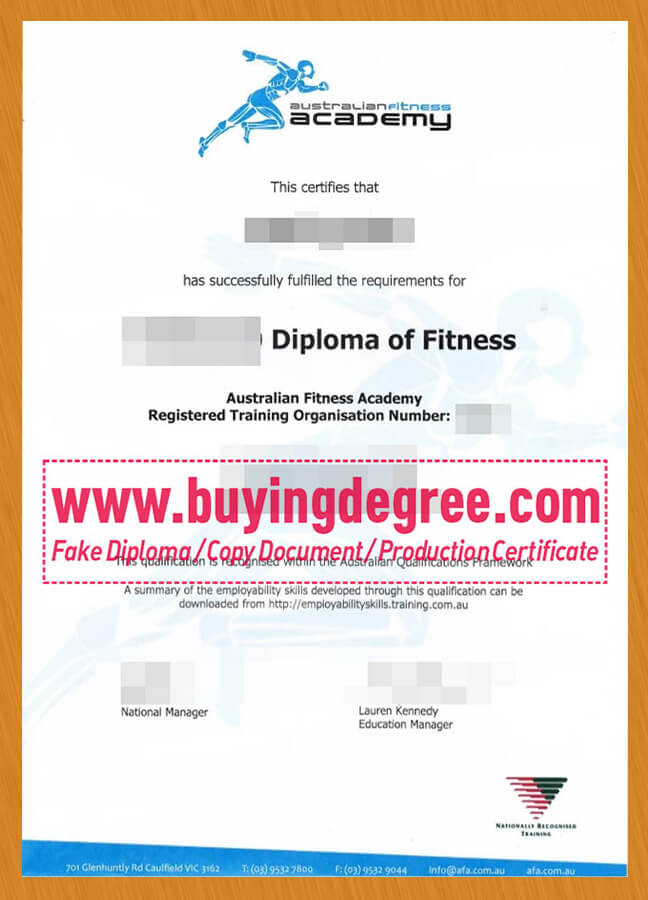 How to apply for the Australian Fitness Academy certificate 