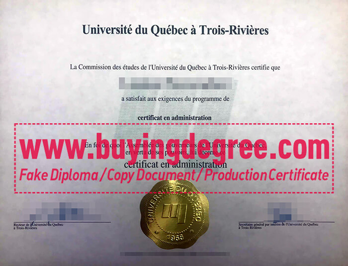 Université du Québec à Trois-Rivières degree, UQTR diploma