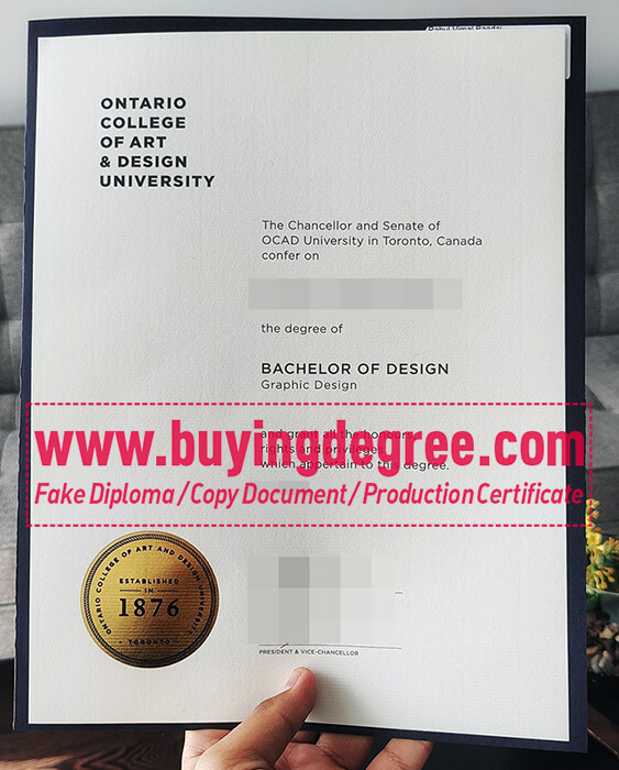 OCAD University degree, Ontario College of Art & Design University diploma