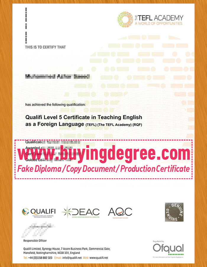 Do you want to get a fake TEFL certificate?