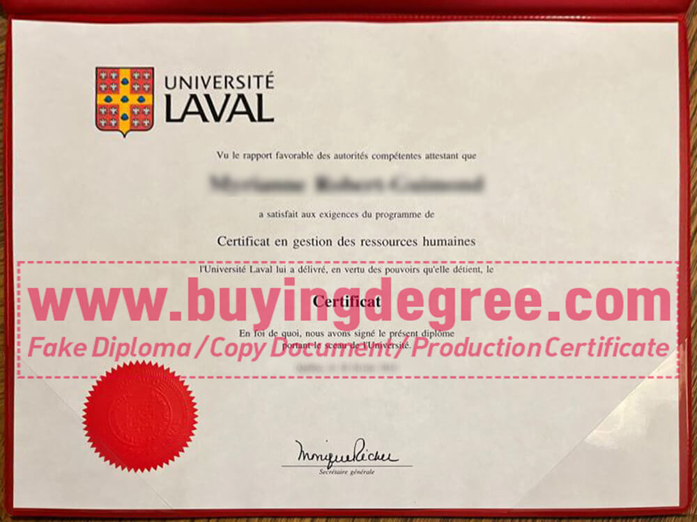 How much does a fake Université Laval degree cost?