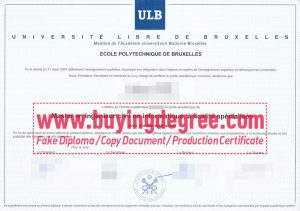Université libre de Bruxelles degree, ULB diploma